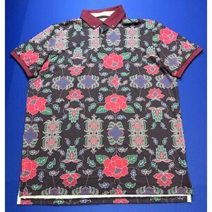 Greyson Golf Polo Mountain Laurel Raven Shirt Mens L Stretch Wicking